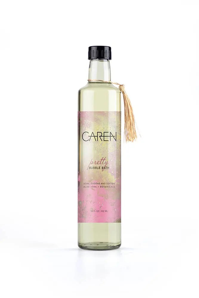 Caren Products - Pretty Bubble Bath 18oz Glass Bottle Caren Products