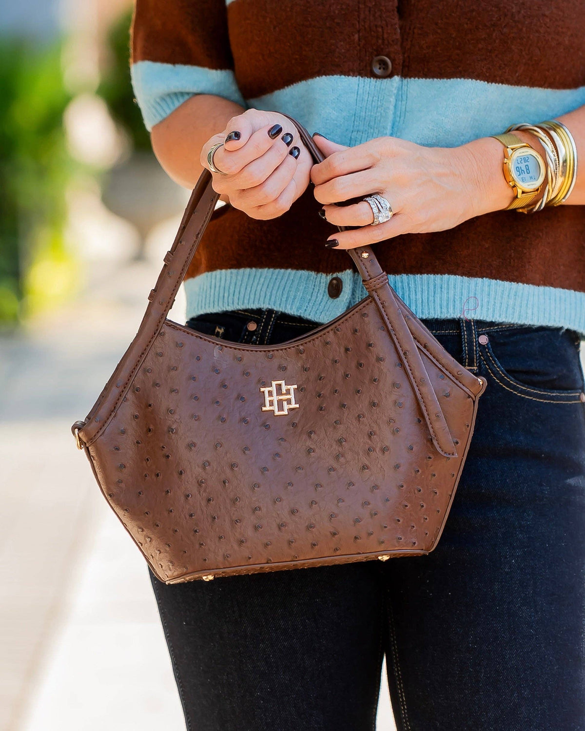 Caroline Hill - Pierce Mini Tote Chocolate EO: Default Caroline Hill