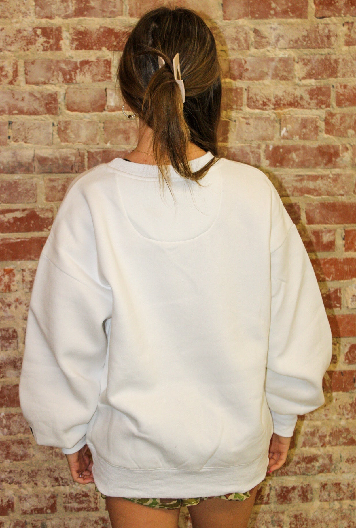Lulu Mac White Camo Sweatshirt Girlie Girl Originals