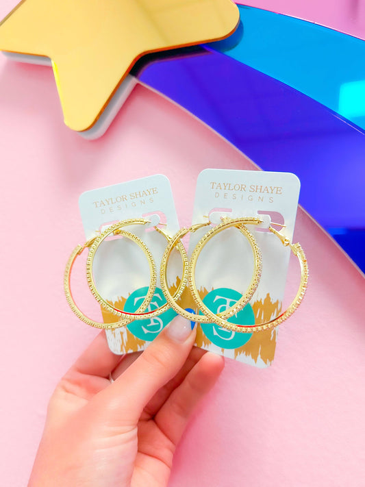 Taylor Shaye Designs - Marjorie CZ Hoops Taylor Shaye Designs