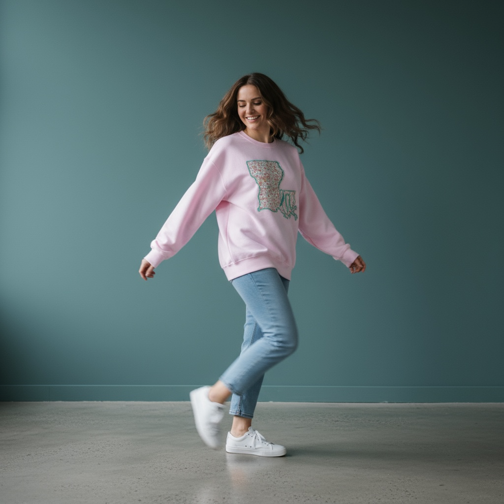 LA Spring Floral SweatShirt SOUTHERN SUNDROP BOUTIQUE