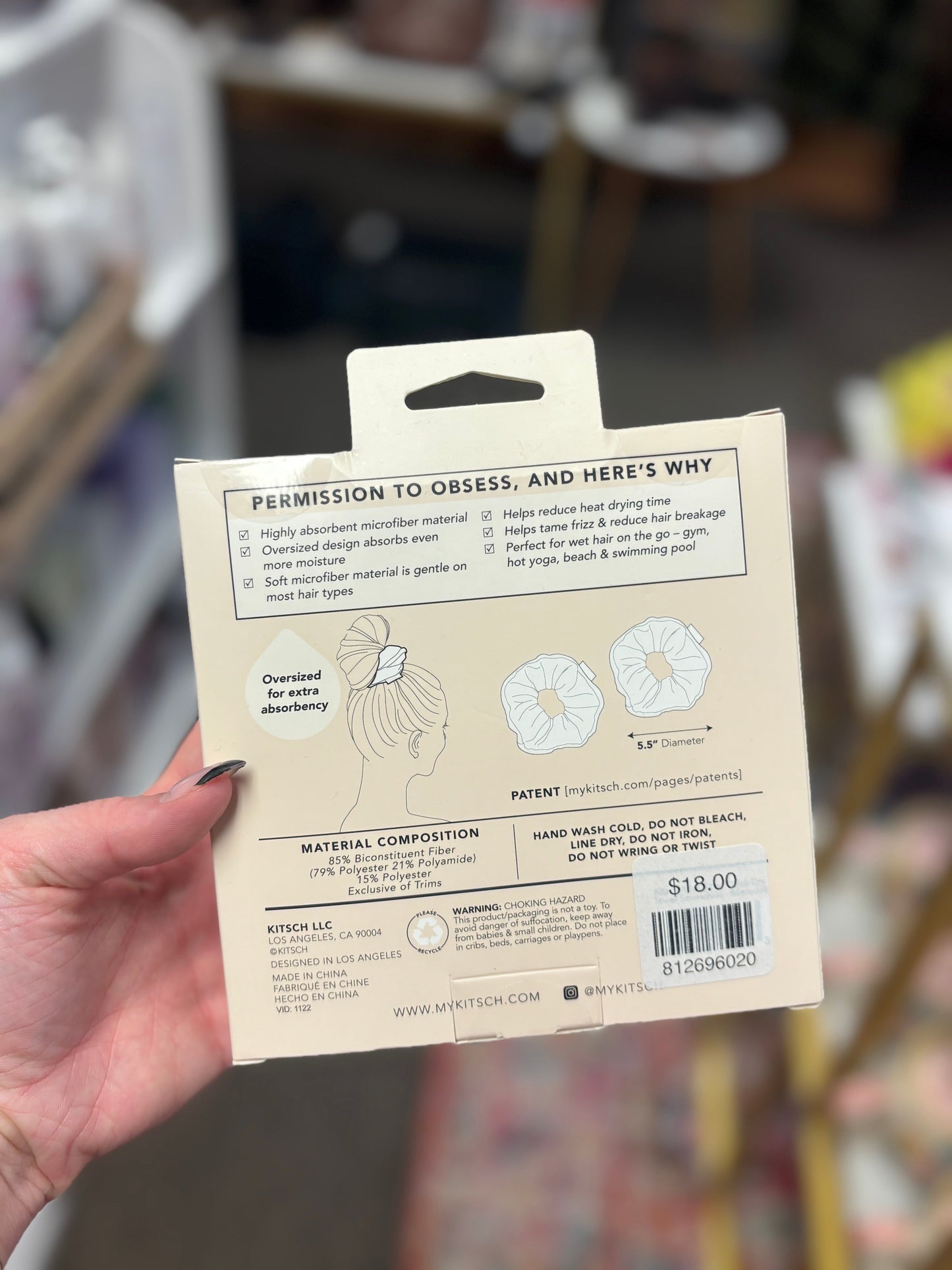 Micro Dot Towel Scrunchie 2 Pack KITSCH