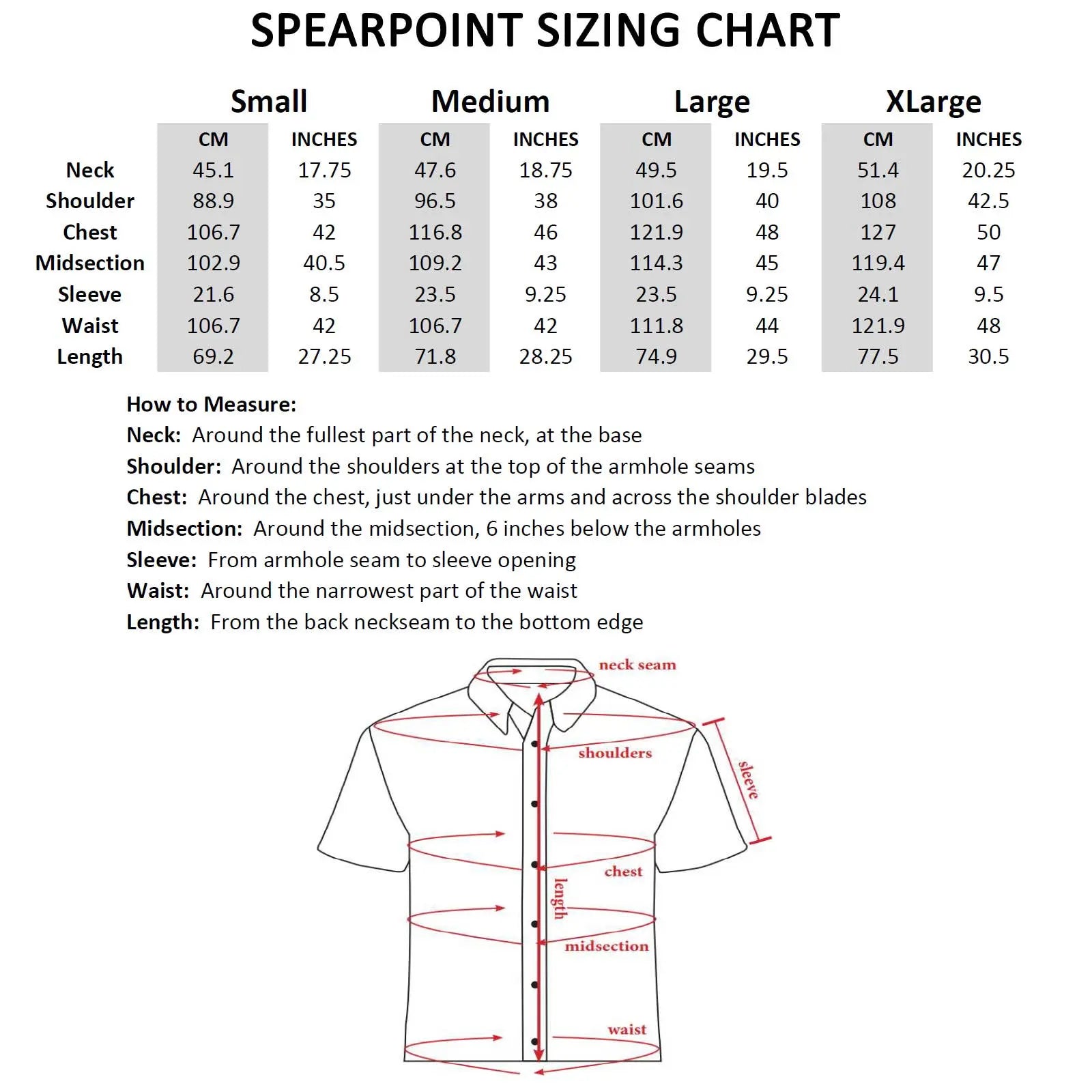 SpearPoint Apparel - Short Sleeve "Point" Button-Up SpearPoint Apparel