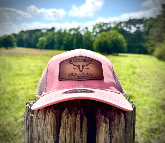 Southern Tradition Tradition Clothing Co - Ladies Ponytail Cap: Coral Southern Tradition Tradition Clothing Co