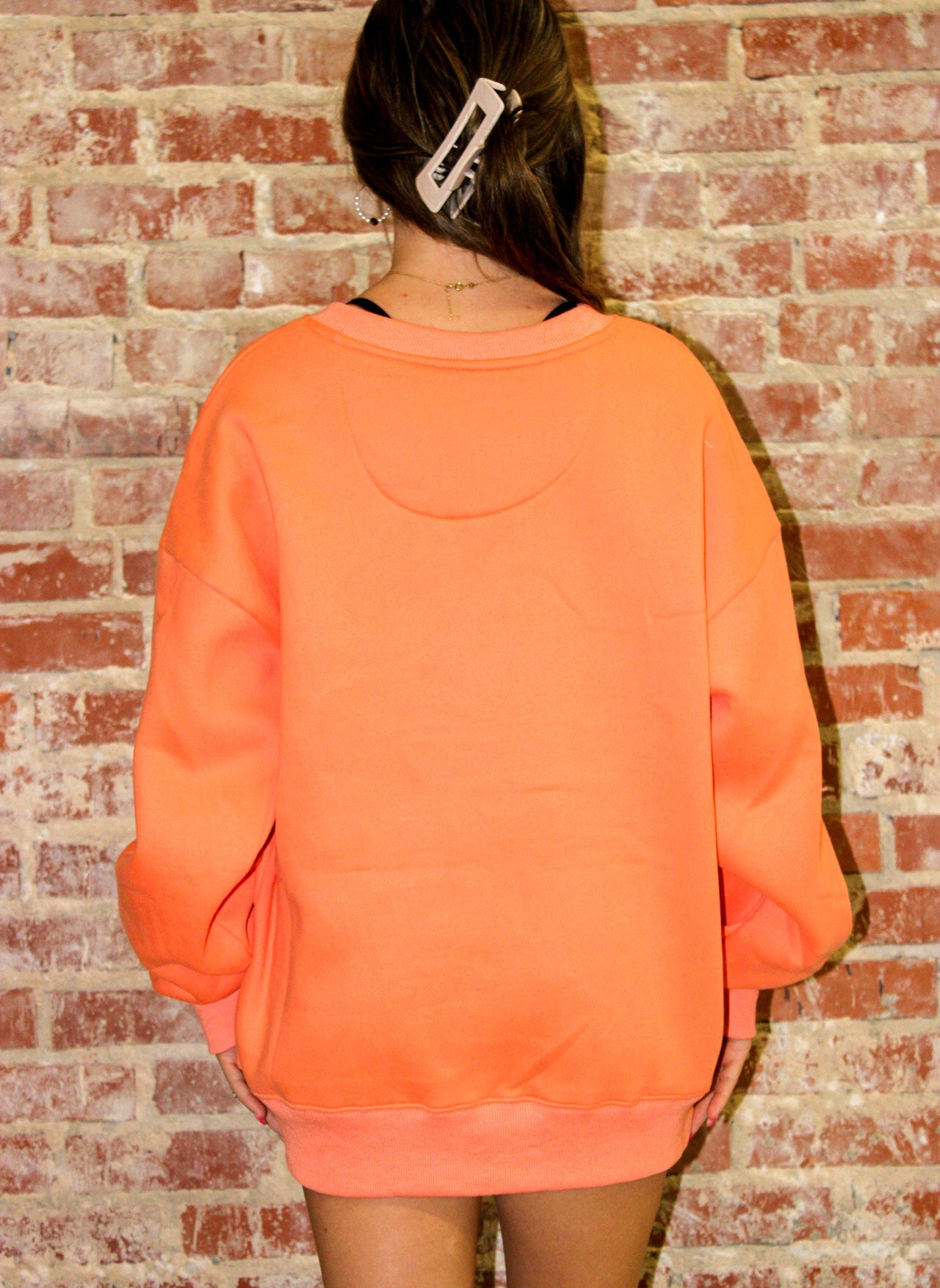 Lulu Mac Orange/ Blue Puff Sweatshirt Girlie Girl Originals