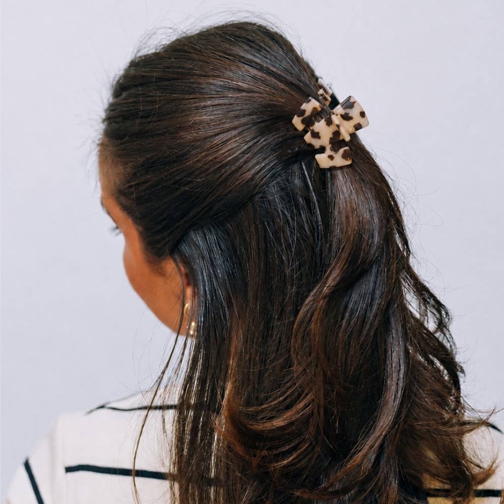 TELETIES - Classic | Blonde Tortoise | Petite Claw Clip TELETIES