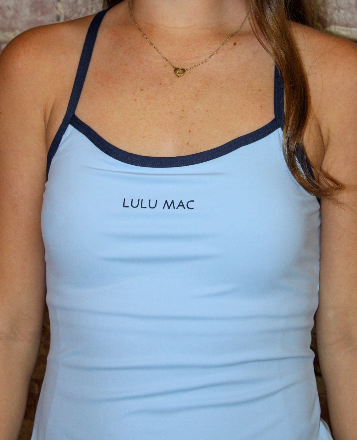 Lulu Mac Light Blue/Navy Athletic Dress Girlie Girl Originals