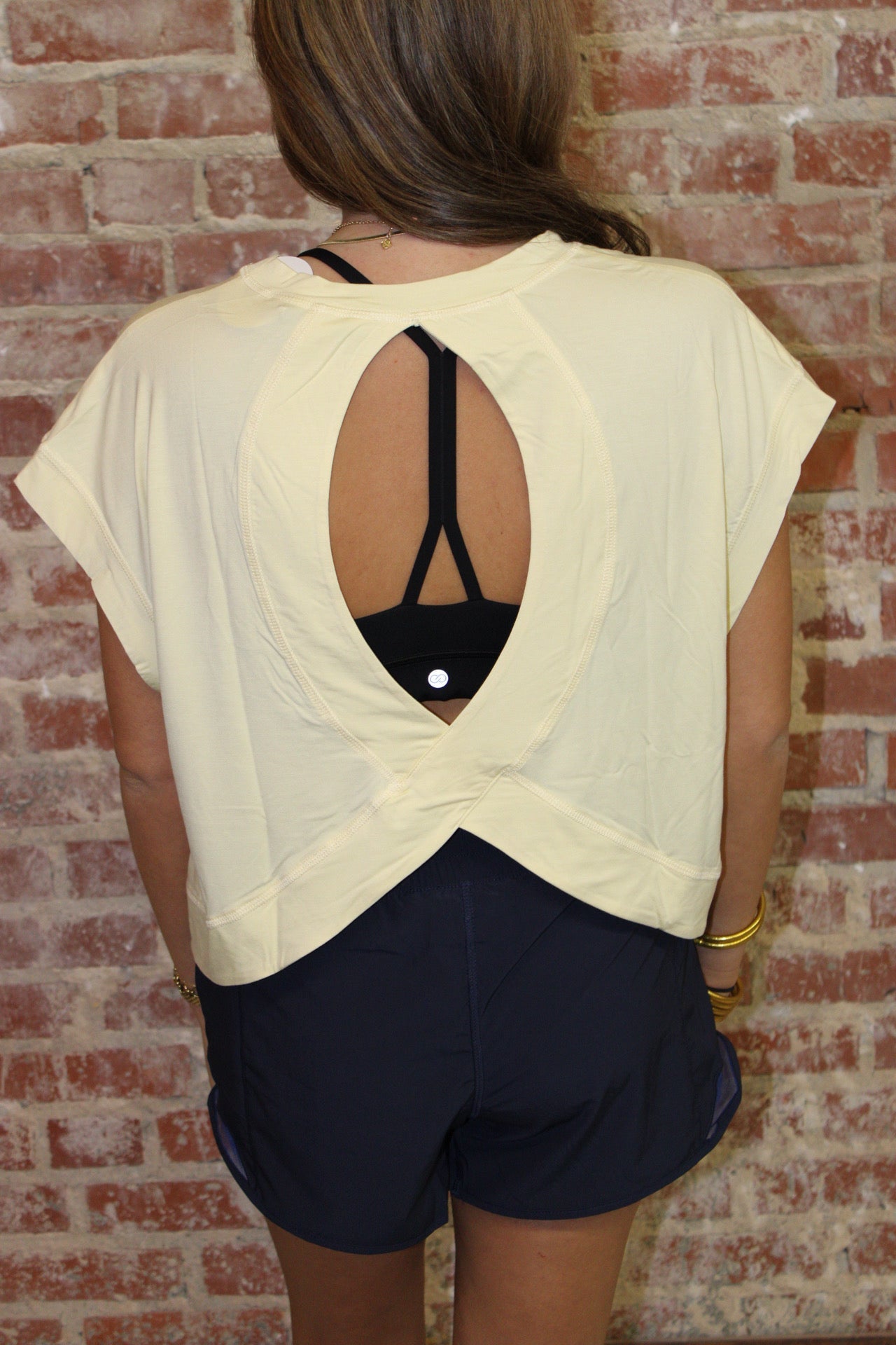 Rae Mode Lemon Chiffon Viscose Modal Open Back Top Rae Mode