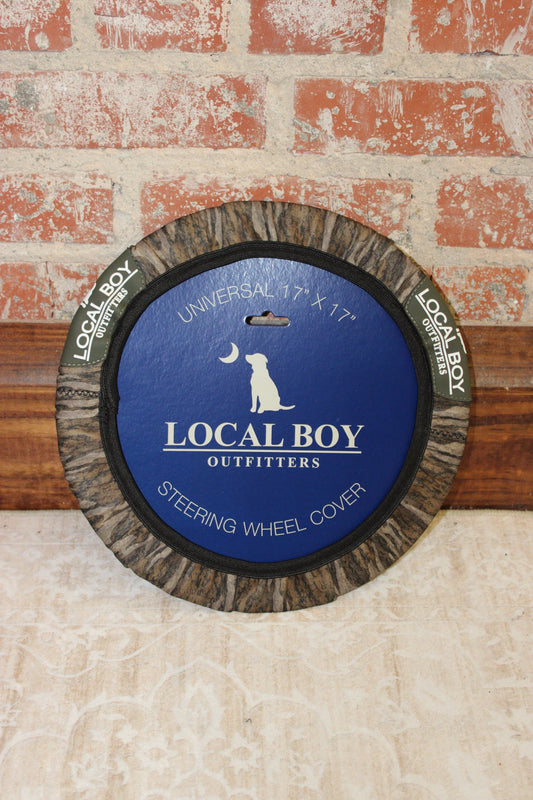 Bottomland Camo Steering Wheel Cover LOCAL BOY OUTFITTER