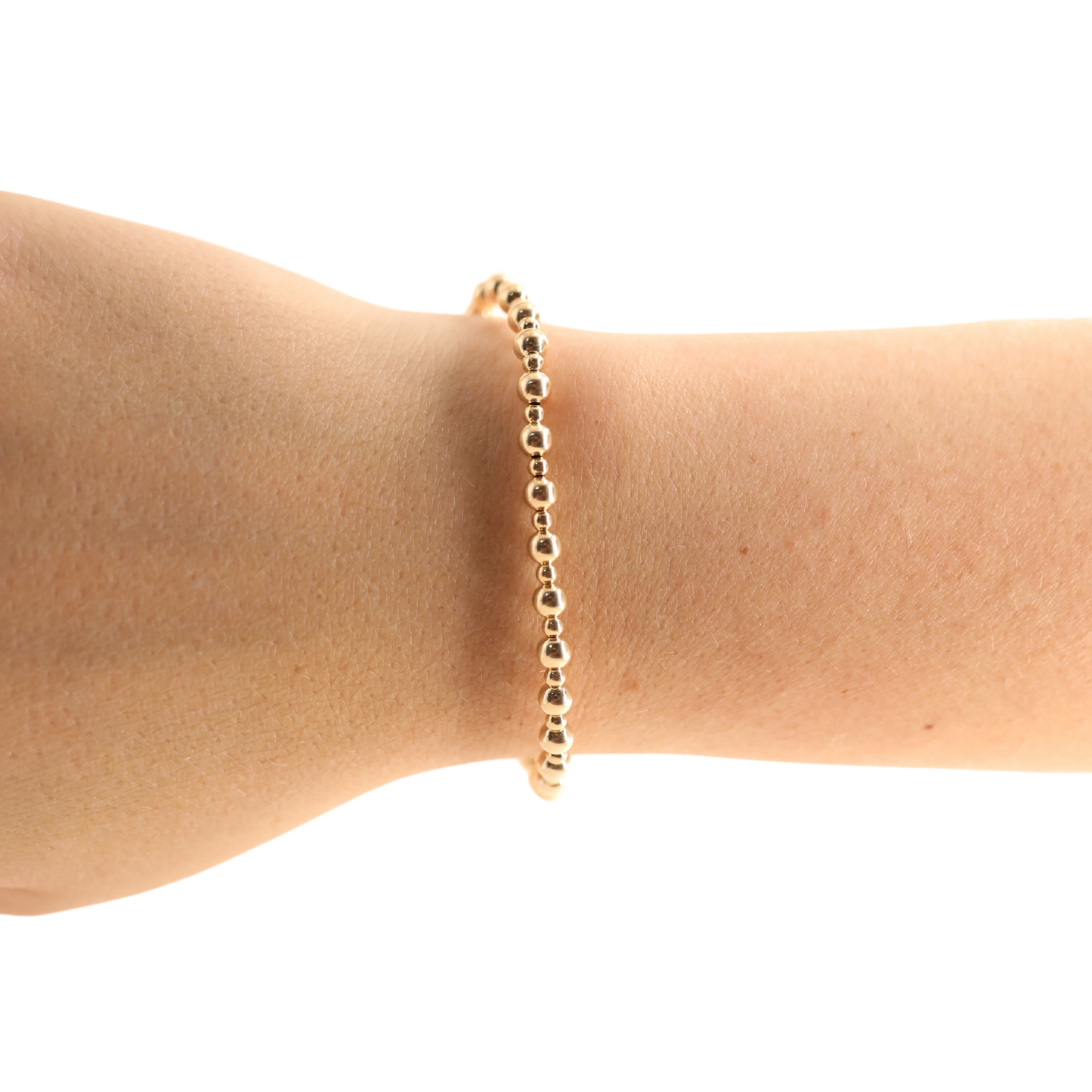 Beaded Blondes - Mini Katy Bracelet in Gold: Petite 6.25 inch Beaded Blondes