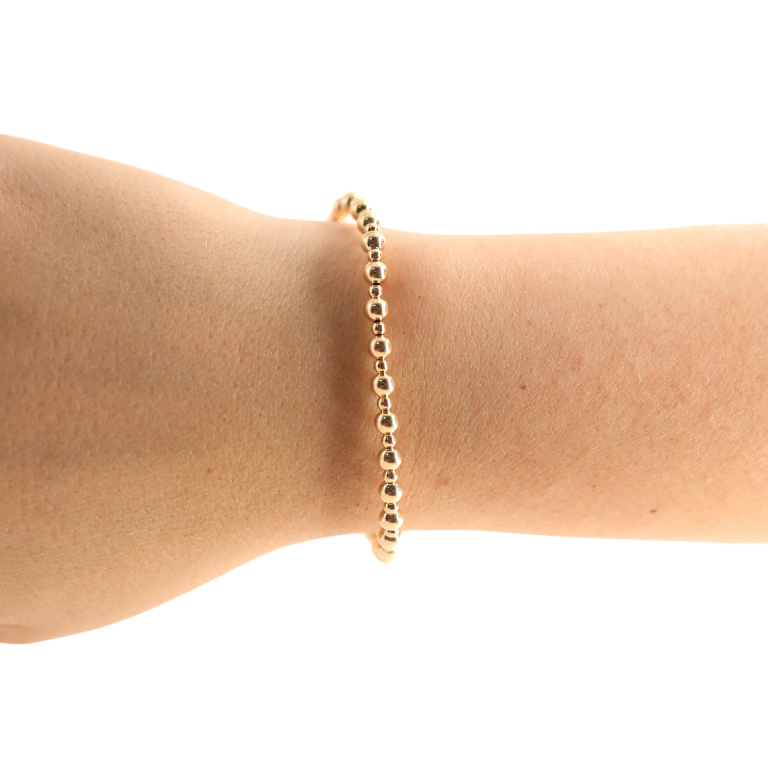 Beaded Blondes - Mini Katy Bracelet in Gold: Petite 6.25 inch Beaded Blondes
