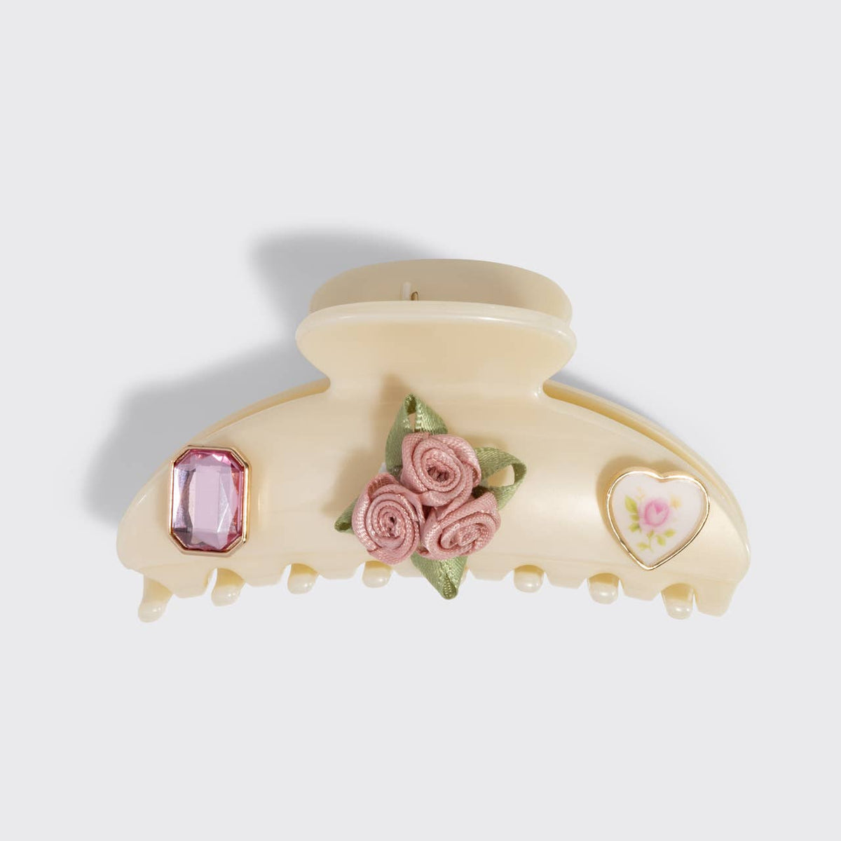 KITSCH - KitschPop™️Curved Claw Clip 7pc Set Vintage- Pearlized Cream KITSCH