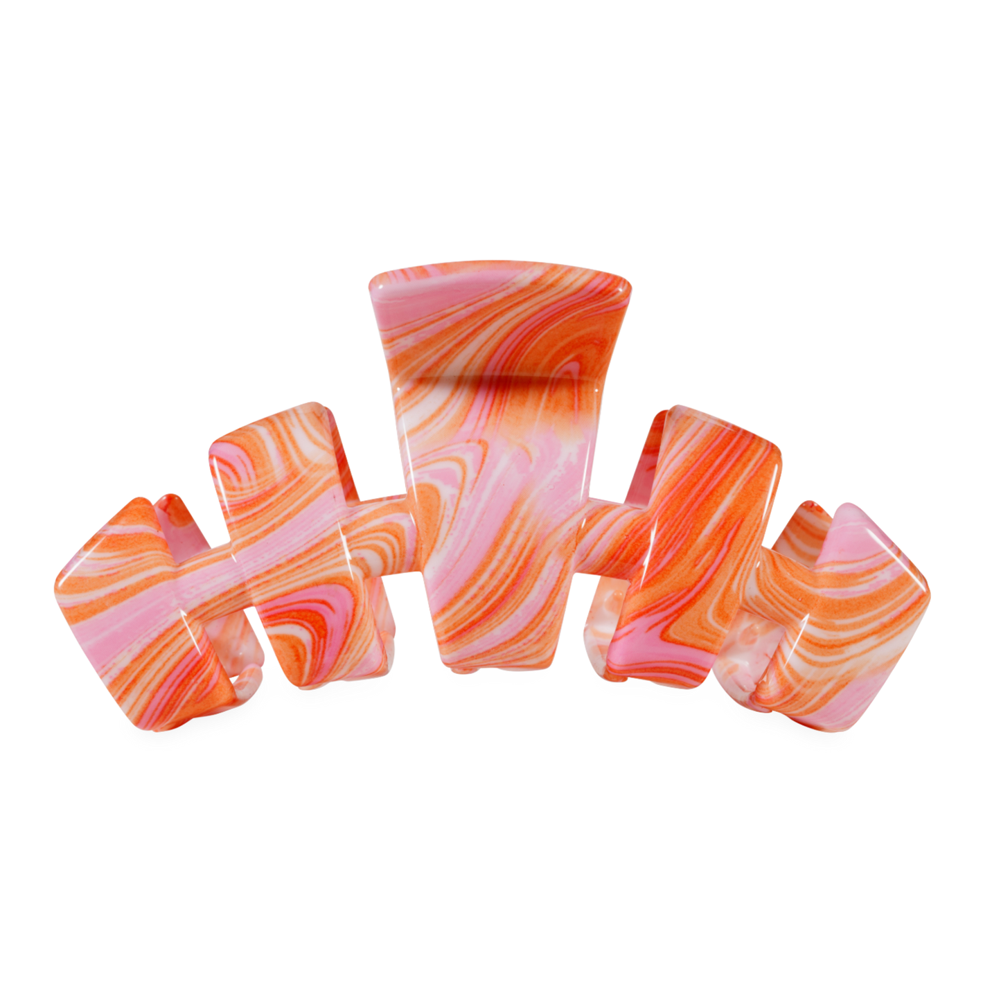 TELETIES - Classic | Just Keep Swimming | Large Hair Clip TELETIES