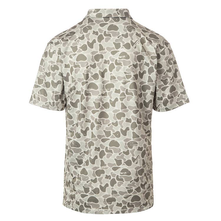Buck Wild Branding - Marsh Camo Polo (895): YXL Buck Wild Branding