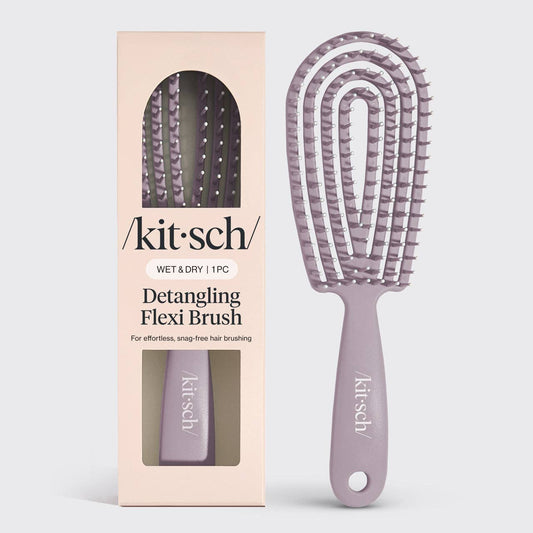 KITSCH - Detangling Flexi Brush - Soft Violet KITSCH
