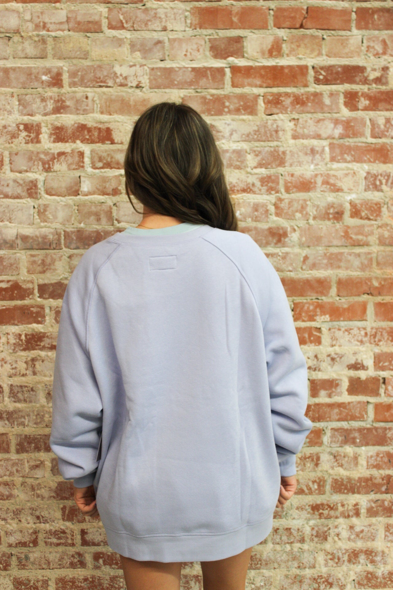 Local Girl Periwinkle Crescent Crewneck Sweatshirt LOCAL BOY OUTFITTER