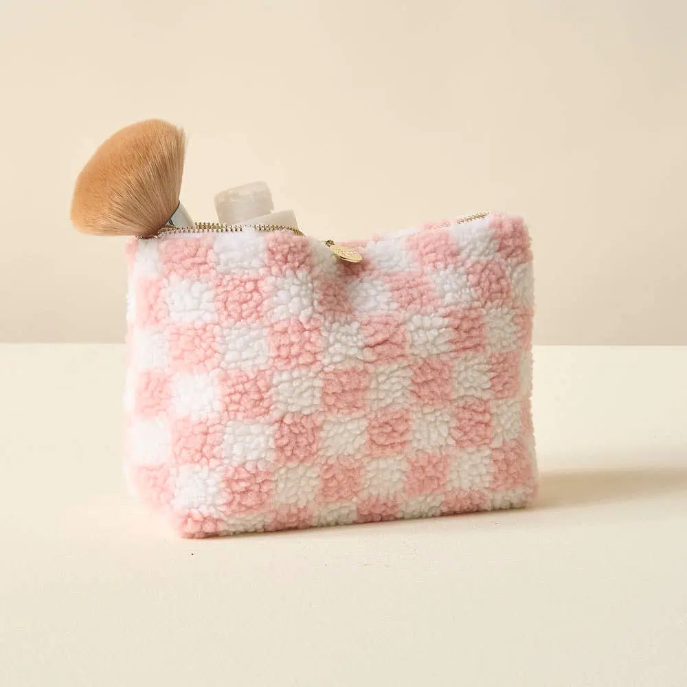 The Darling Effect - Teddy Pouch-Check Blush The Darling Effect