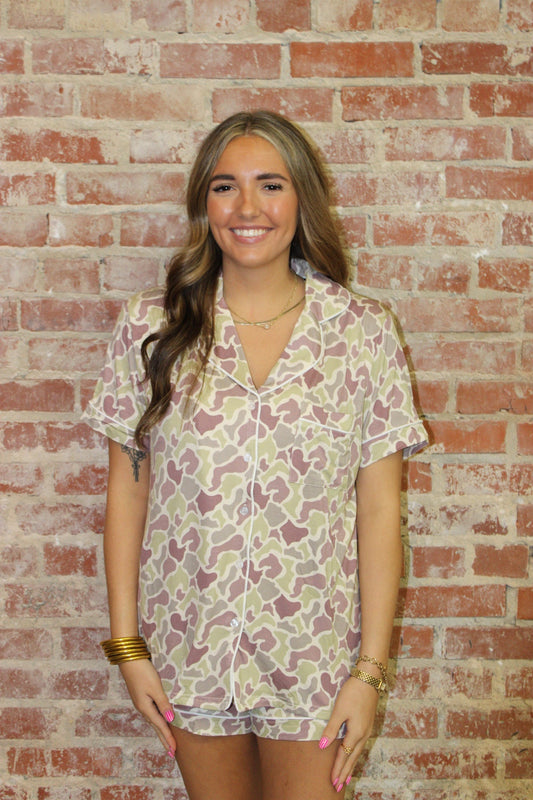 Lulu Mac Light Camo Pajama Set Girlie Girl Originals