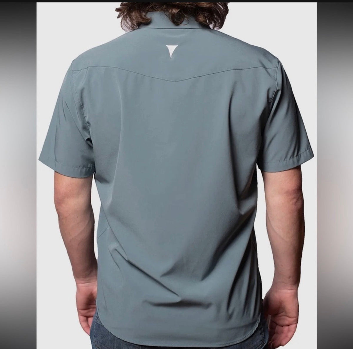 SpearPoint Collared Smooth Short Sleeve Button-Up Top SpearPoint Apparel