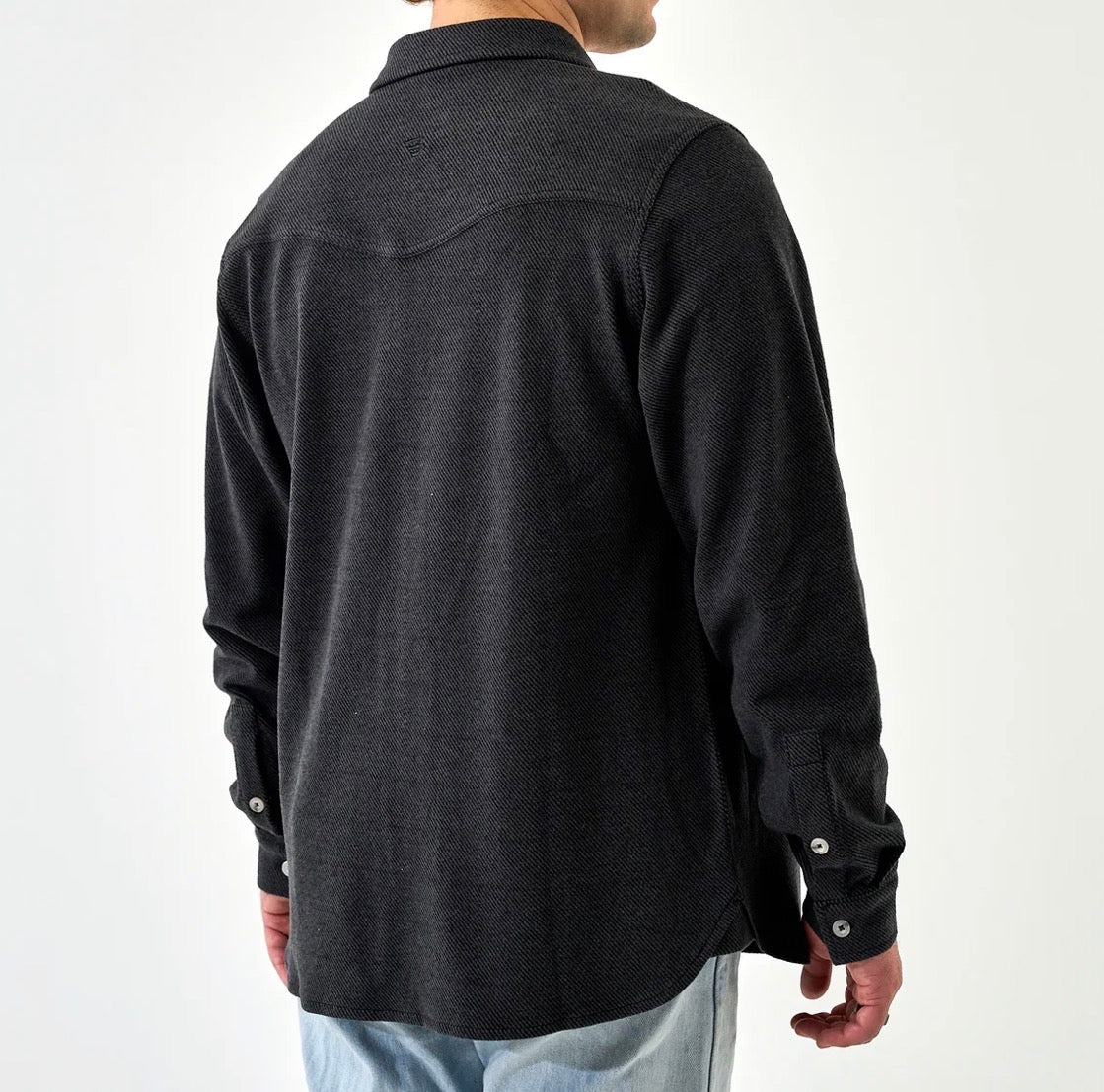 Burlebo Austin Heather Black Long Sleeve Shirt BURLEBO