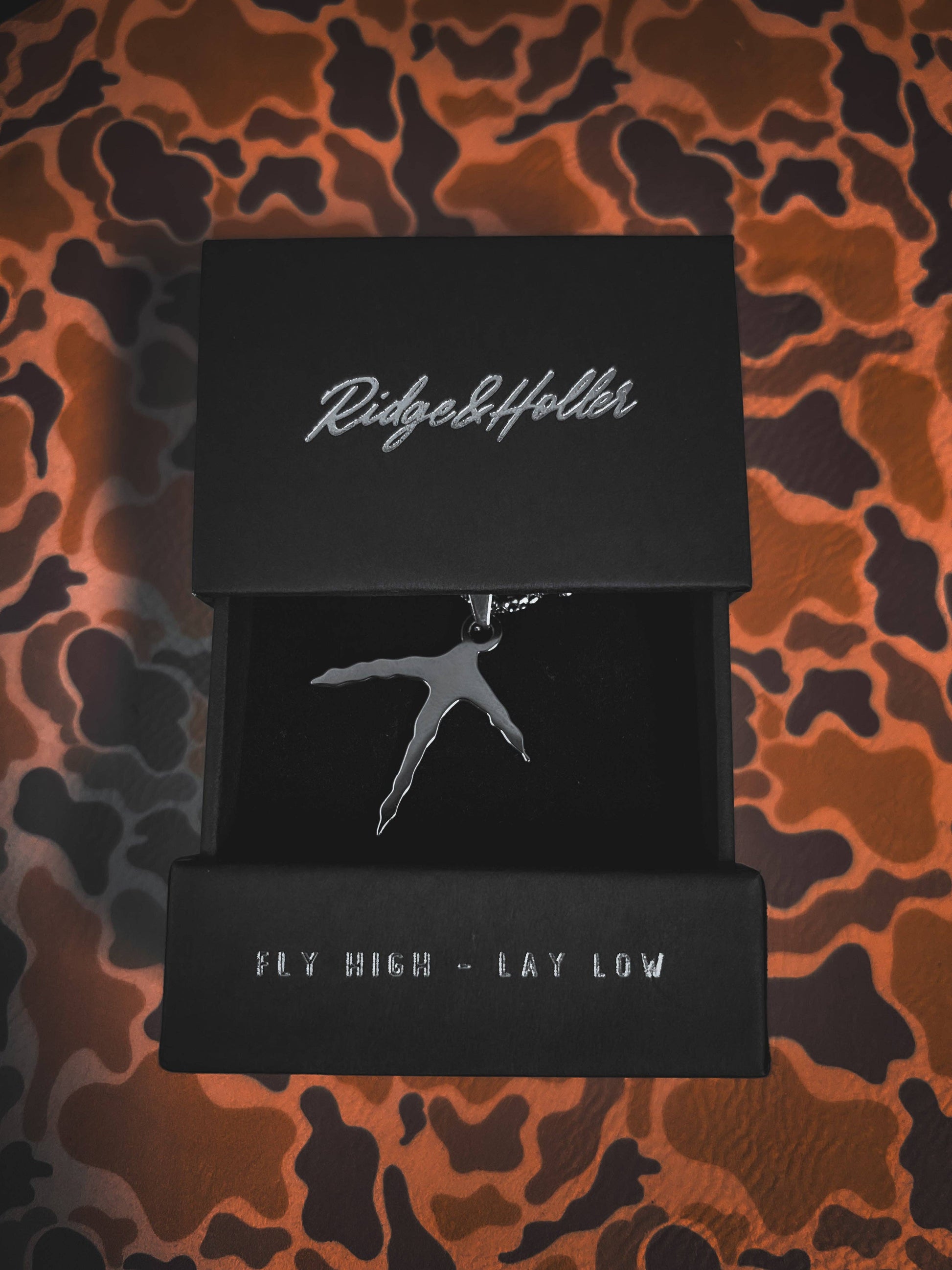 Ridge&Holler - Turkey Foot- Stainless Steel Necklace and Pendant: Adult (22") Ridge&Holler