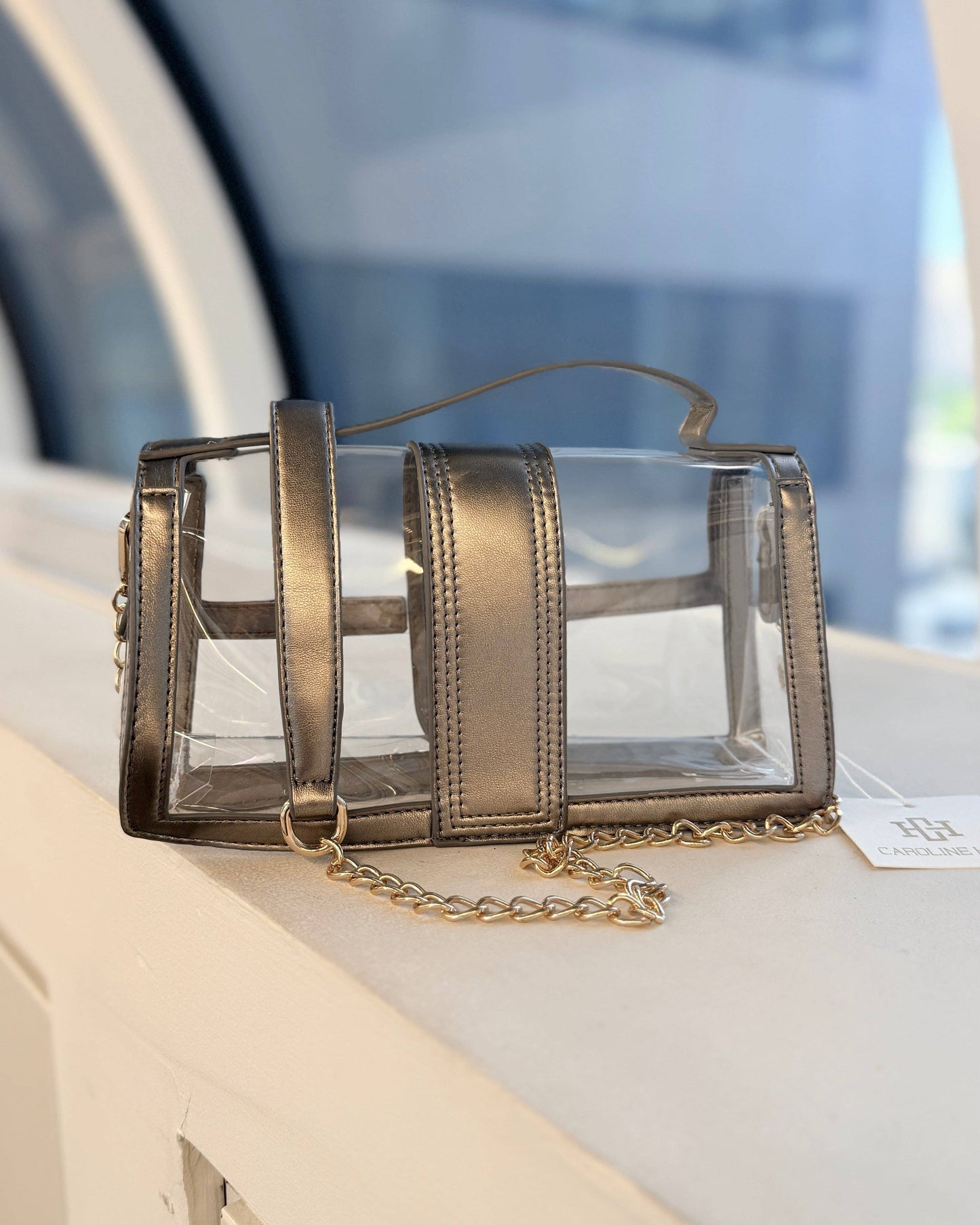 Caroline Hill - Grace Clear Bag Black Pearl: Default Caroline Hill