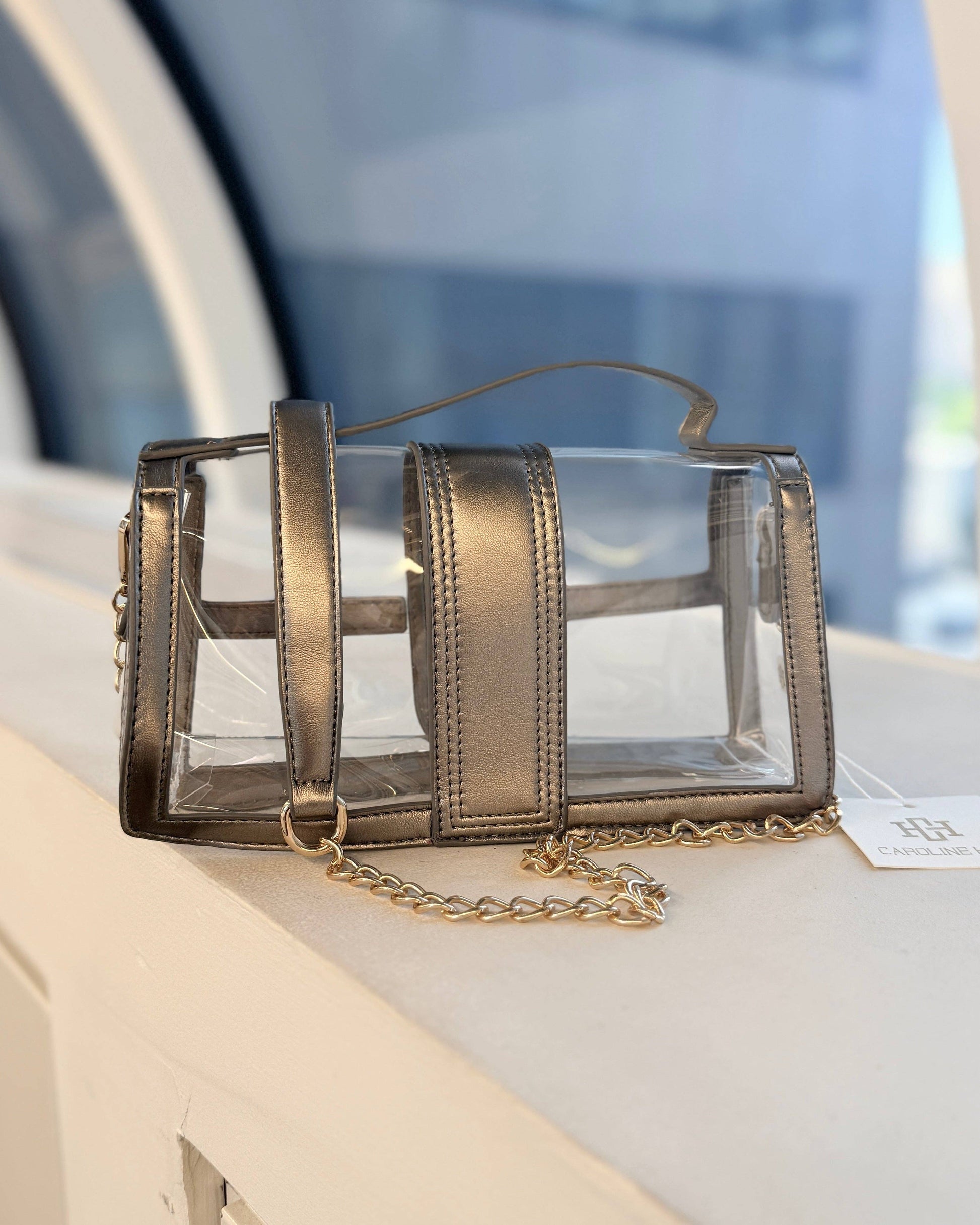 Caroline Hill - Grace Clear Bag Black Pearl: Default Caroline Hill