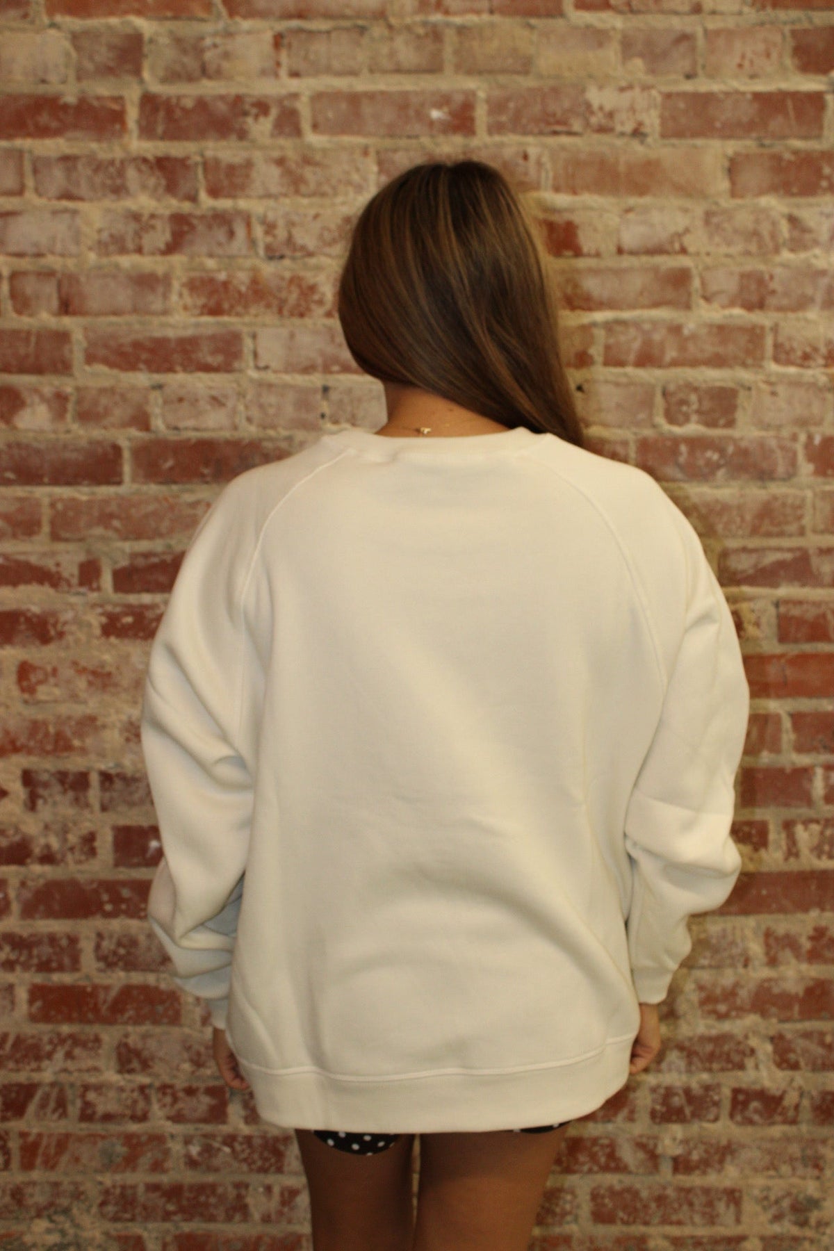 Local Girl Ivory Crescent Crewneck Sweatshirt LOCAL BOY OUTFITTER