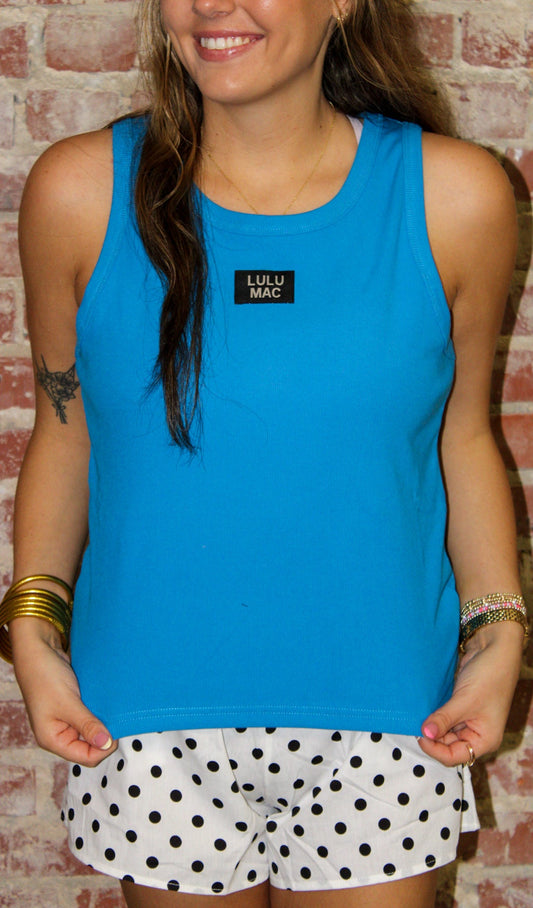 Lulu Mac OG Teal Tank Top Girlie Girl Originals