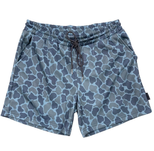 Honey Hole Outdoors Frog Skin Camo Fleece Shorts Honey Hole Outdoors