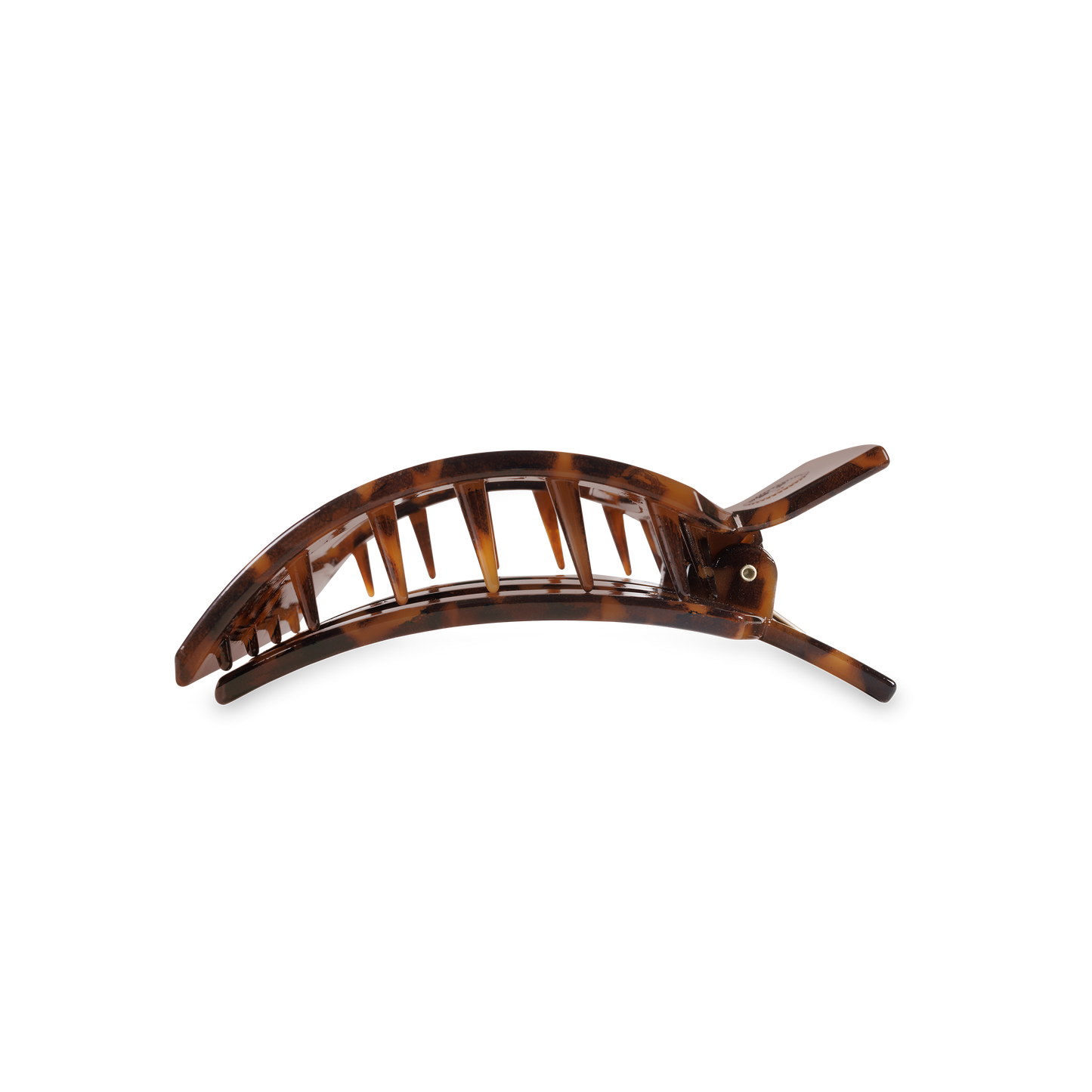 TELETIES - Square Flat Hair Clip | Med. | Tortoise TELETIES