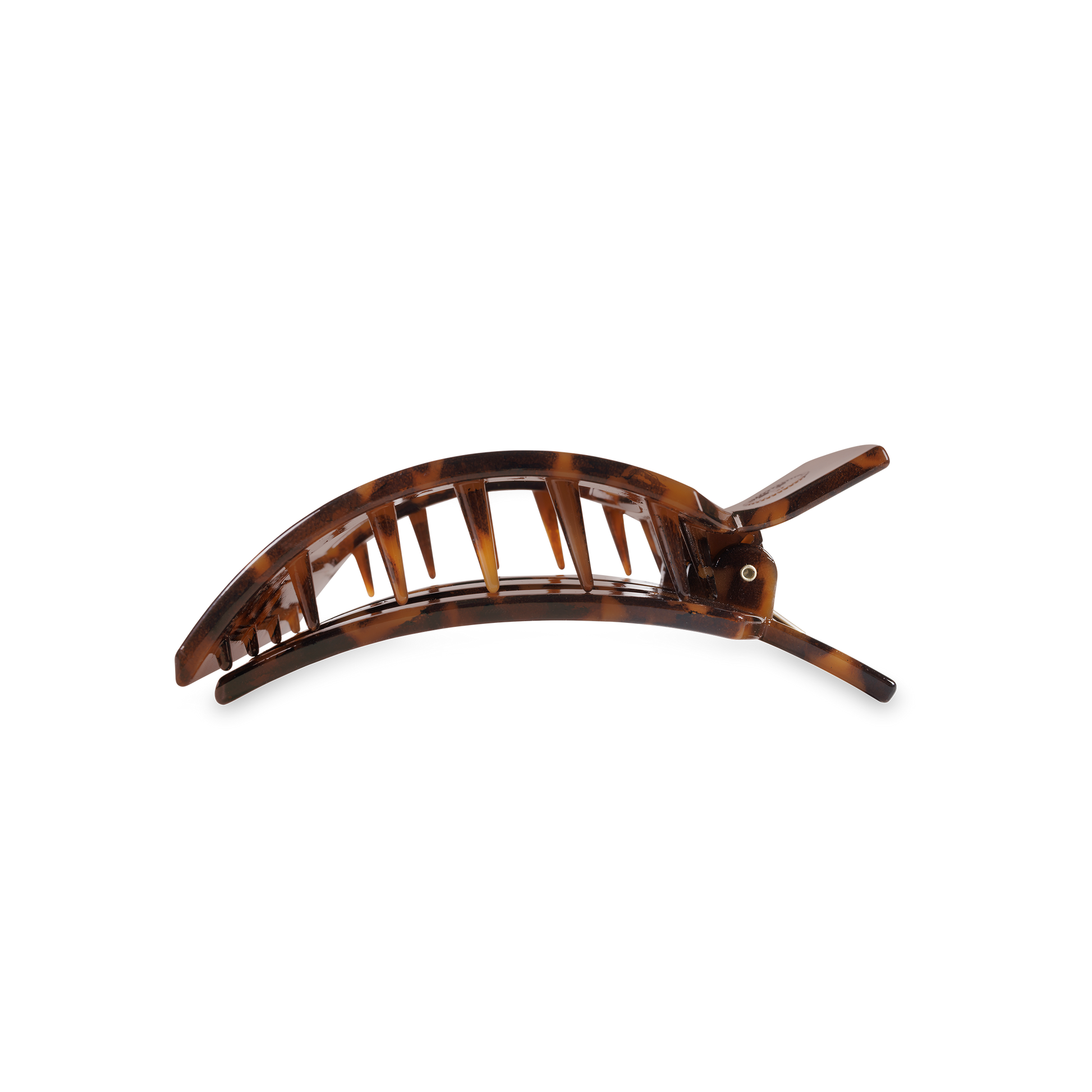TELETIES - Square Flat Hair Clip | Med. | Tortoise TELETIES