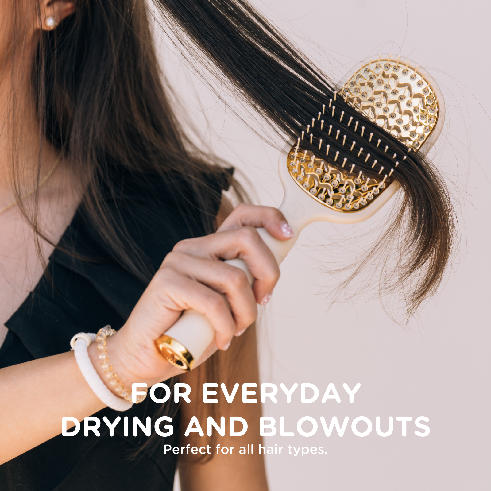 TELETIES - Vented Hair Brush | Tan TELETIES