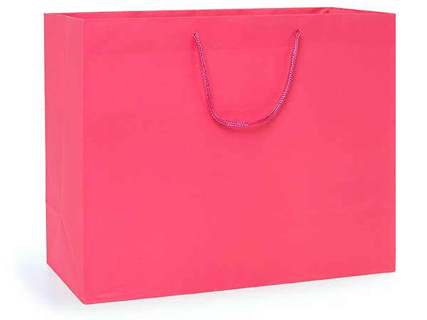 Nashville Wraps - Matte Paper Cord Handle Gift Bags: White Matte / 10 Pack / Medium 13x5x10" Nashville Wraps
