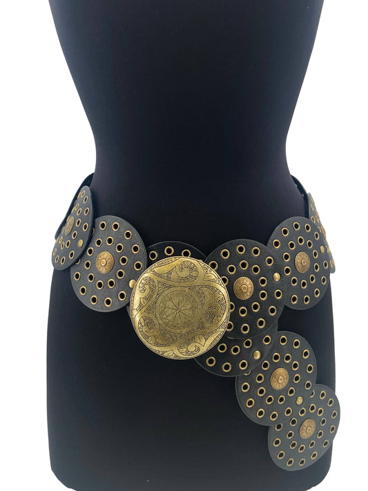 Girlie Girl Originals - Large Circle Disc Belt-Black Girlie Girl Originals