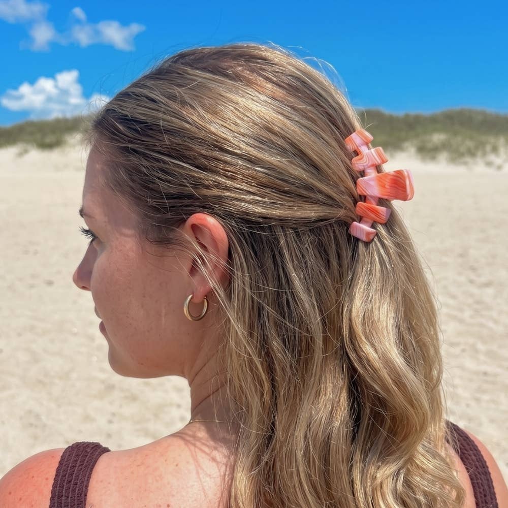TELETIES - Classic | Just Keep Swimming | Medium Hair Clip TELETIES