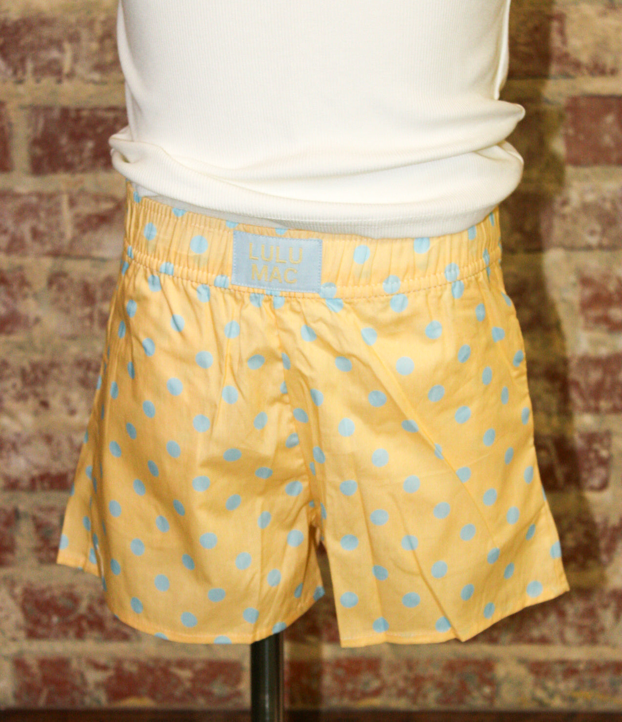 Lulu Mac Youth Butter/Light Blue Polka Dot Girlie Girl Originals