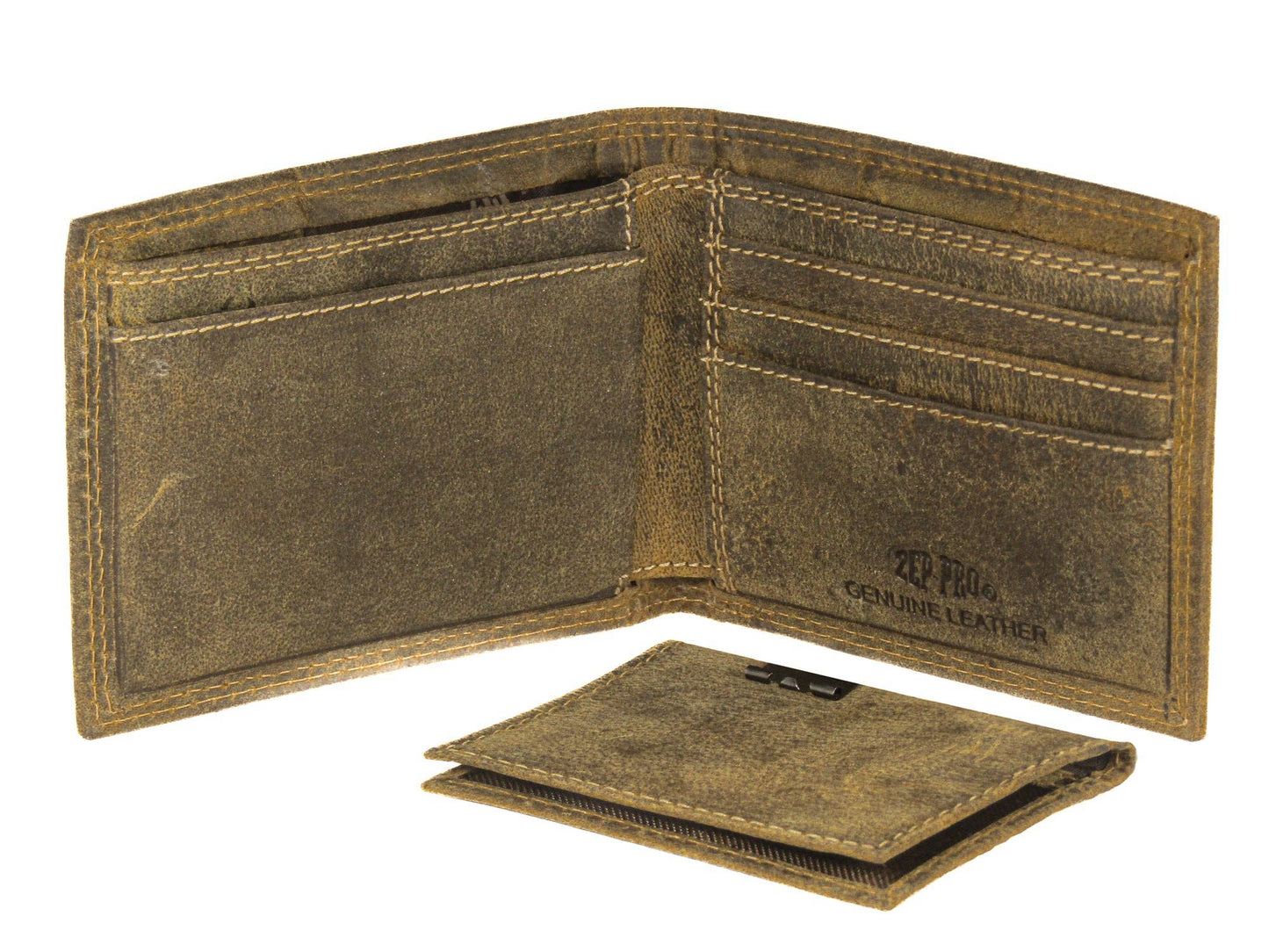 Zep-Pro - Mallard Vintage Tan Leather Bifold Wallet Zep-Pro