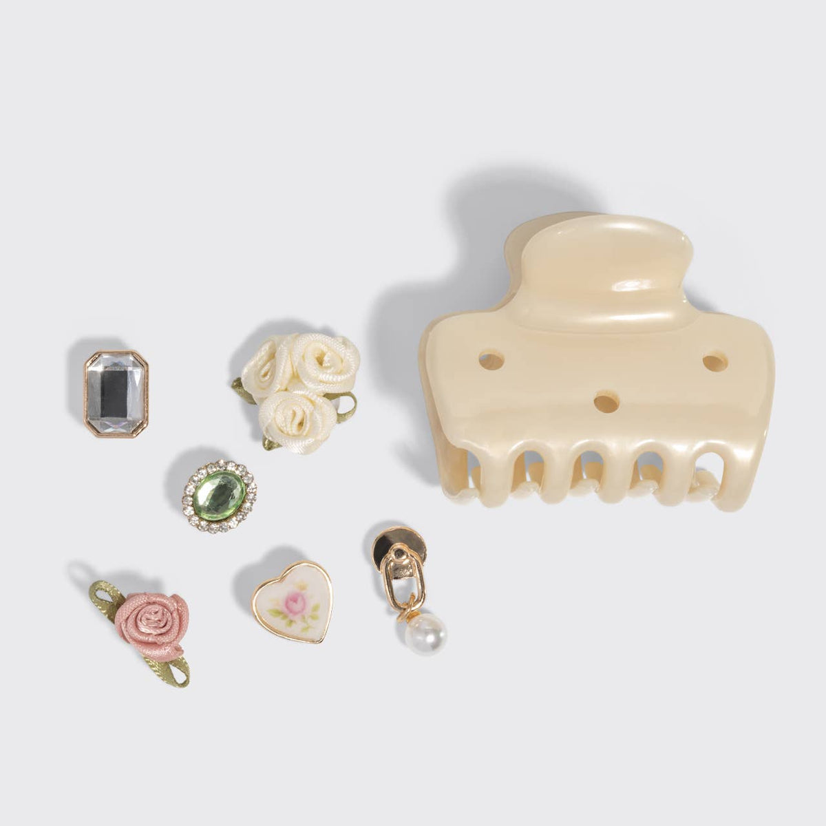 KITSCH - KitschPop™️ Cloud Clip 7pc Set Vintage - Pearlized Cream KITSCH