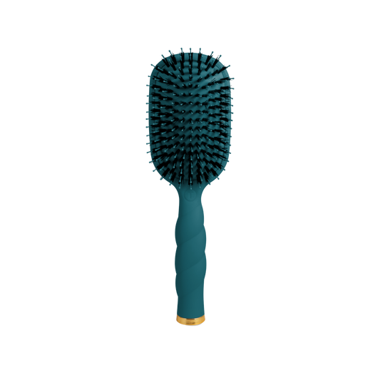 TELETIES - Boar Bristle Hair Brush - Teal With It TELETIES