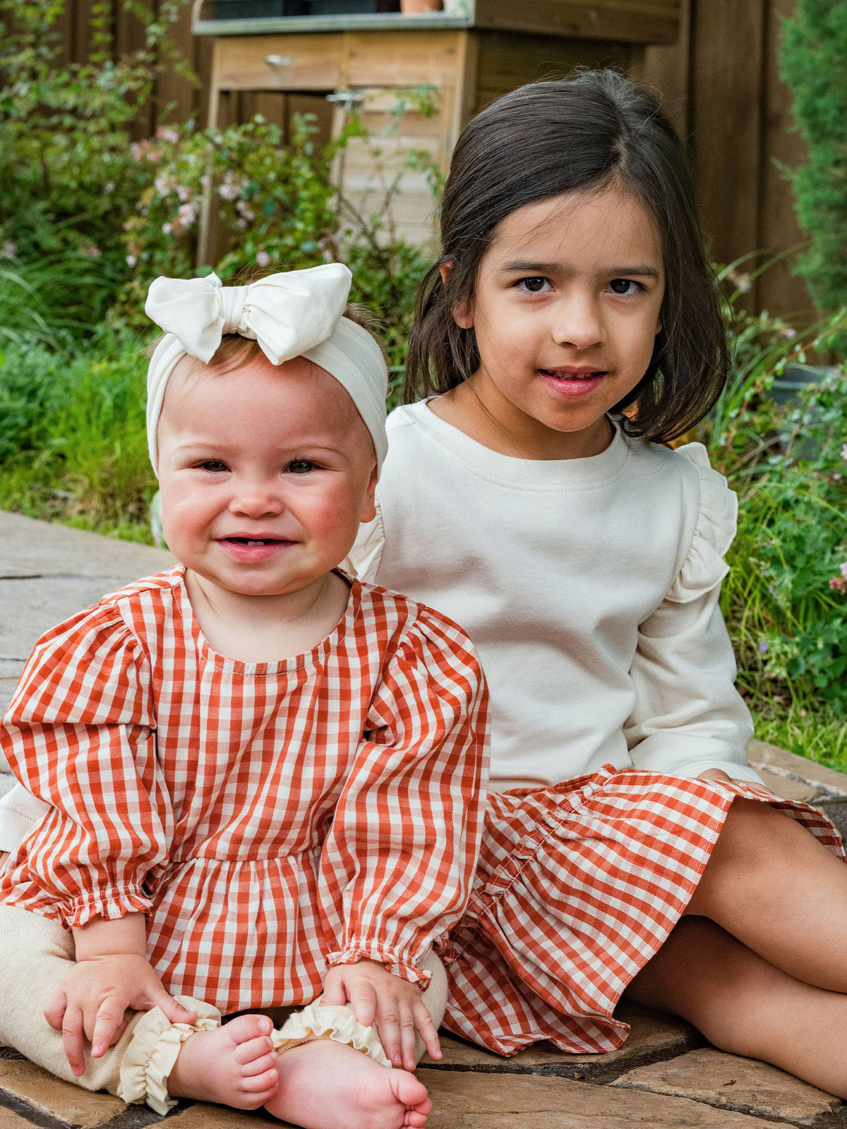 RuffleButts + RuggedButts - Girls Ivory Knit Flutter Sweatshirt: Off-White / 8 RuffleButts + RuggedButts