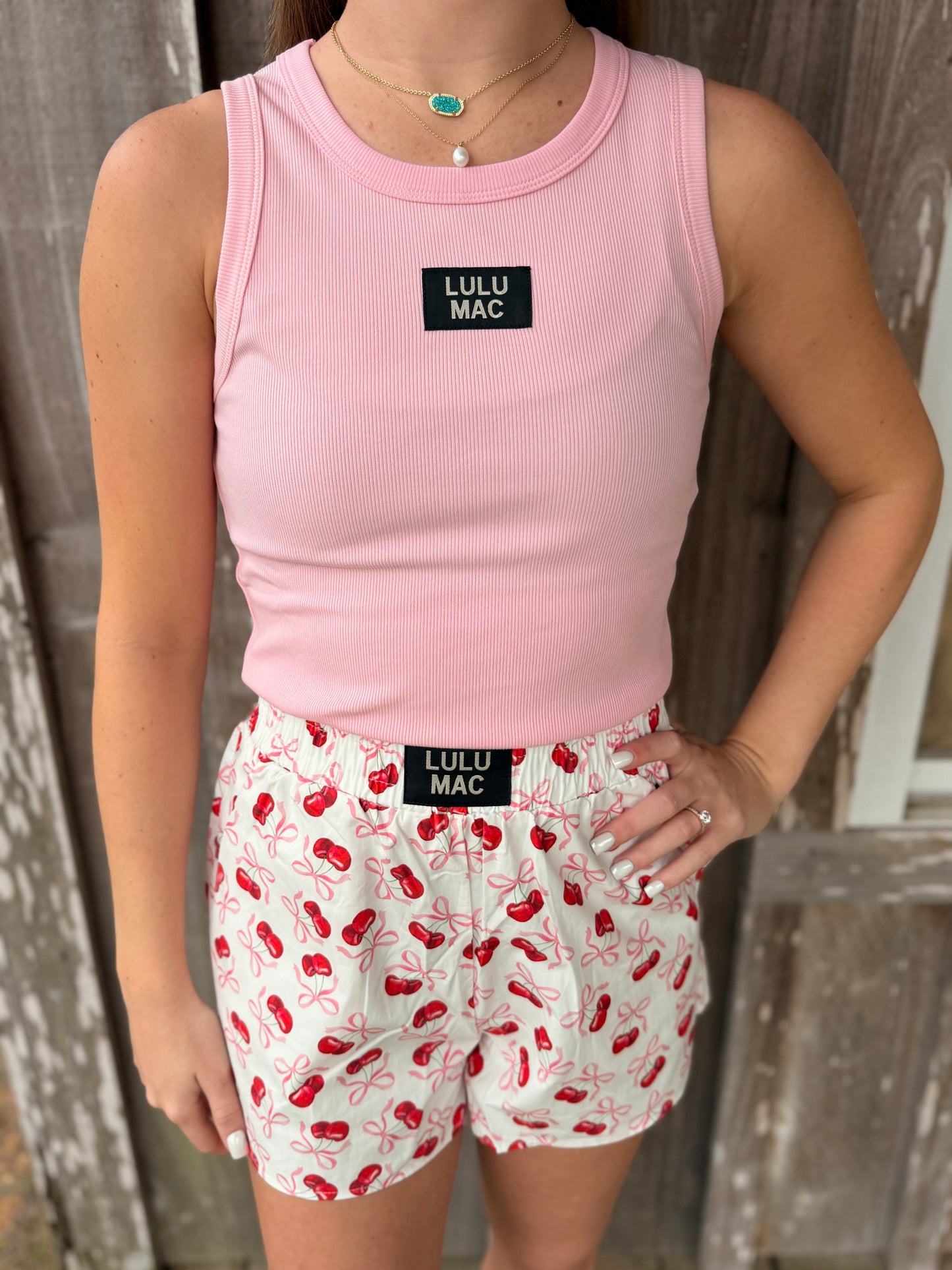 Lulu Mac DD Light Pink Tank Top