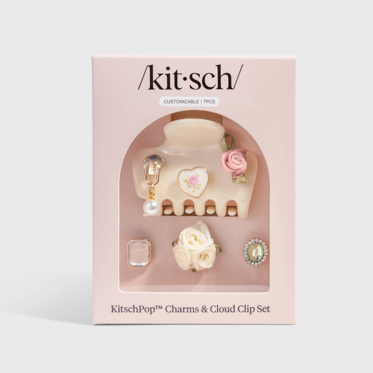 KITSCH - KitschPop™️ Cloud Clip 7pc Set Vintage - Pearlized Cream KITSCH