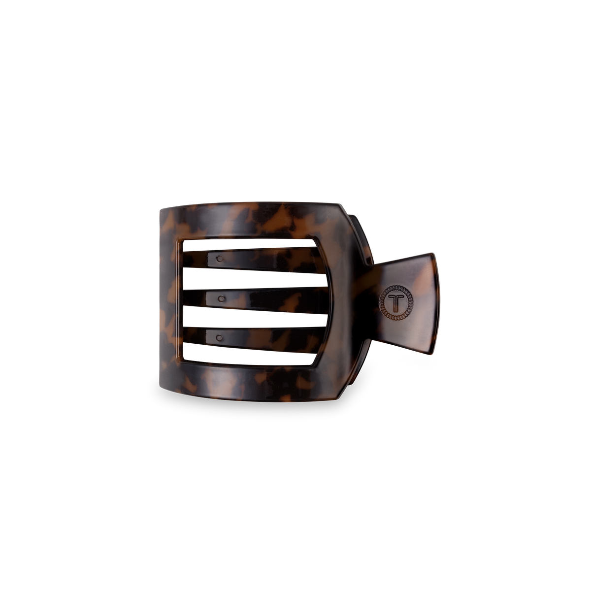TELETIES - Tortoise | Small | Flat Square Hair Clip TELETIES