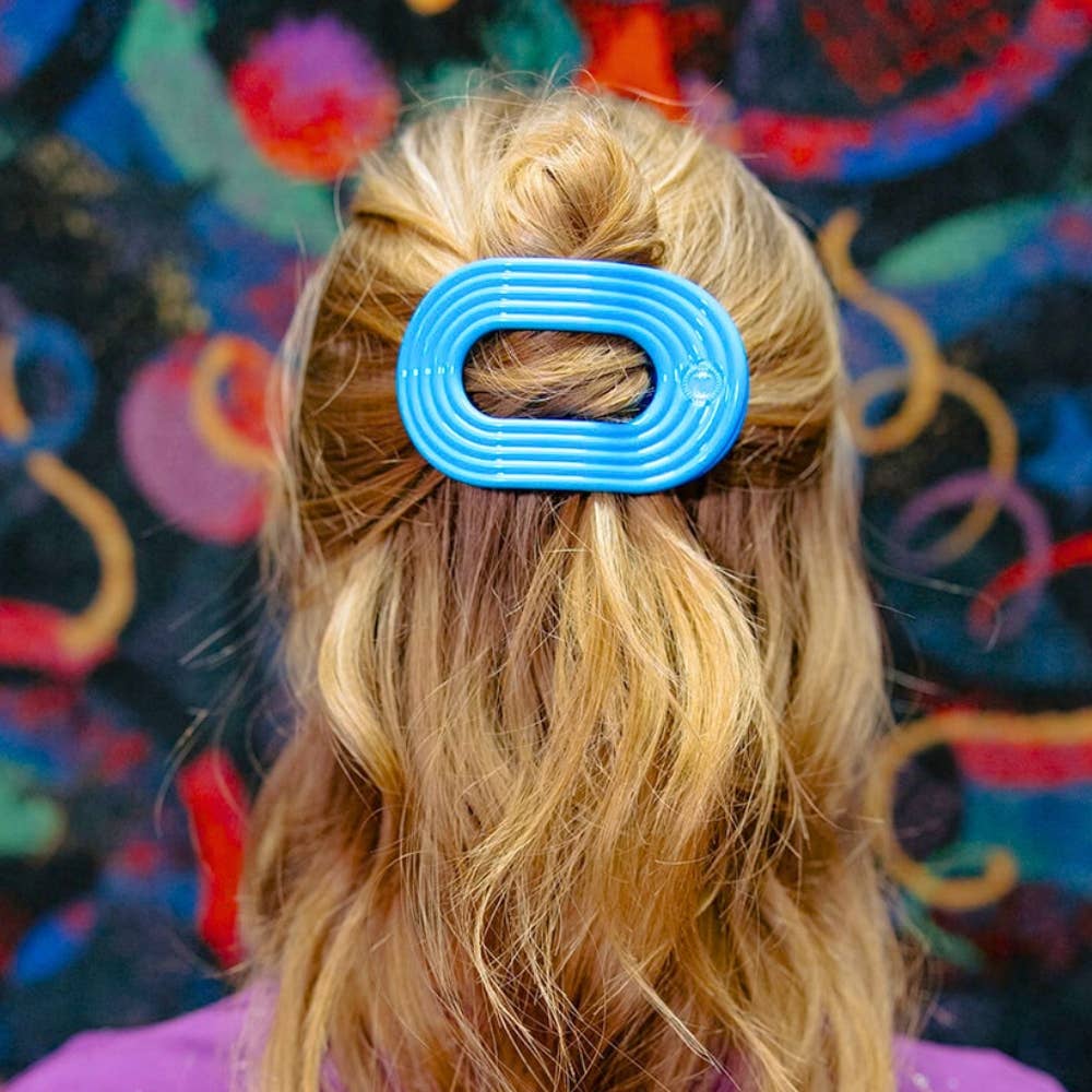 TELETIES - Flat Round Hair Clip | Medium | Miami Vice TELETIES