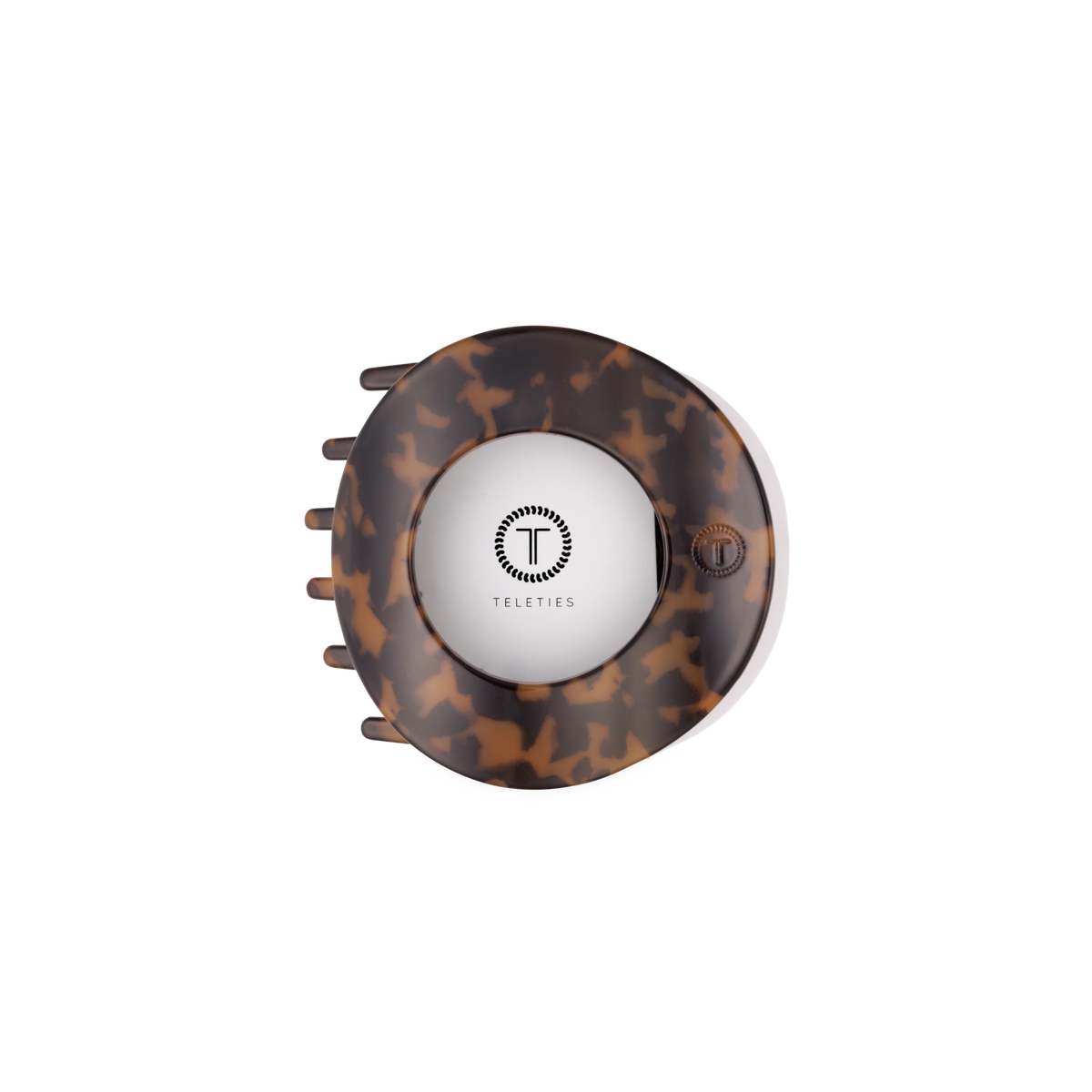 TELETIES - Tortoise | Medium | Flat Circle Hair Clip TELETIES