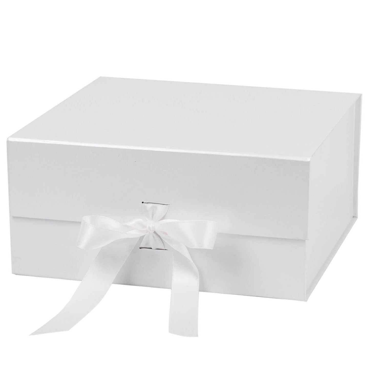 LA Ribbons Wholesale - Collapsible Gift Box with Satin Ribbon and Magnetic Lid: Taro LA Ribbons Wholesale