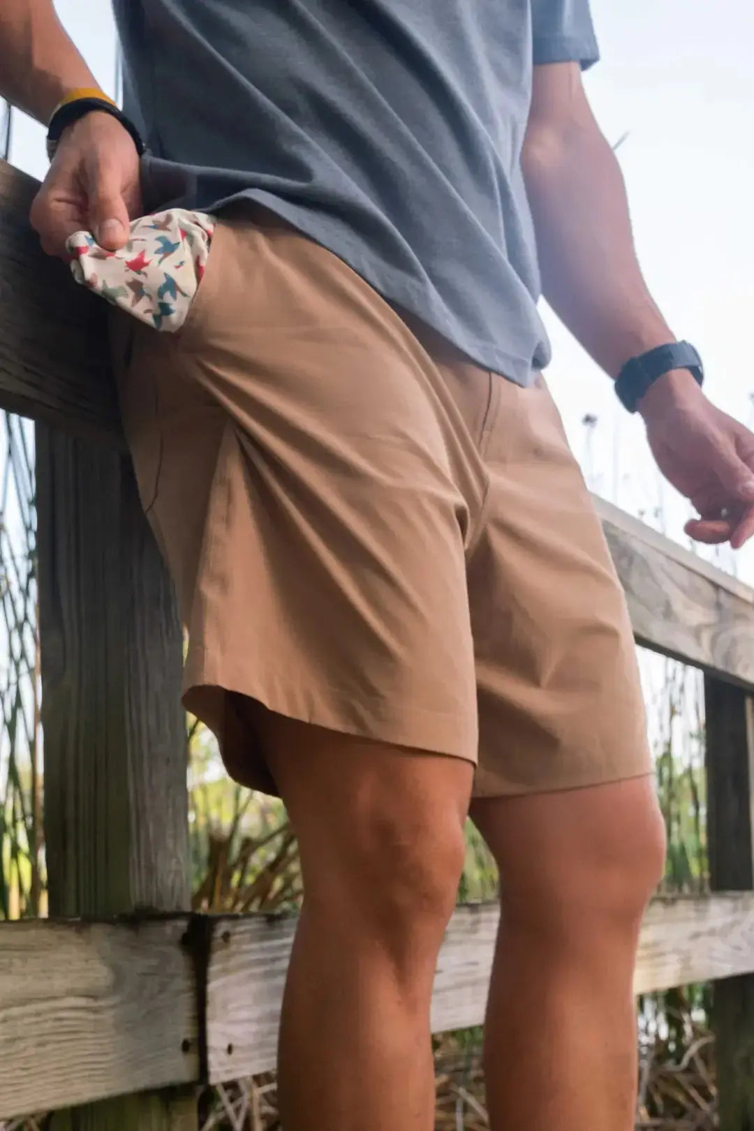 BURLEBO - Everyday Shorts - Desert Tan (All Over Duck Pocket) BURLEBO