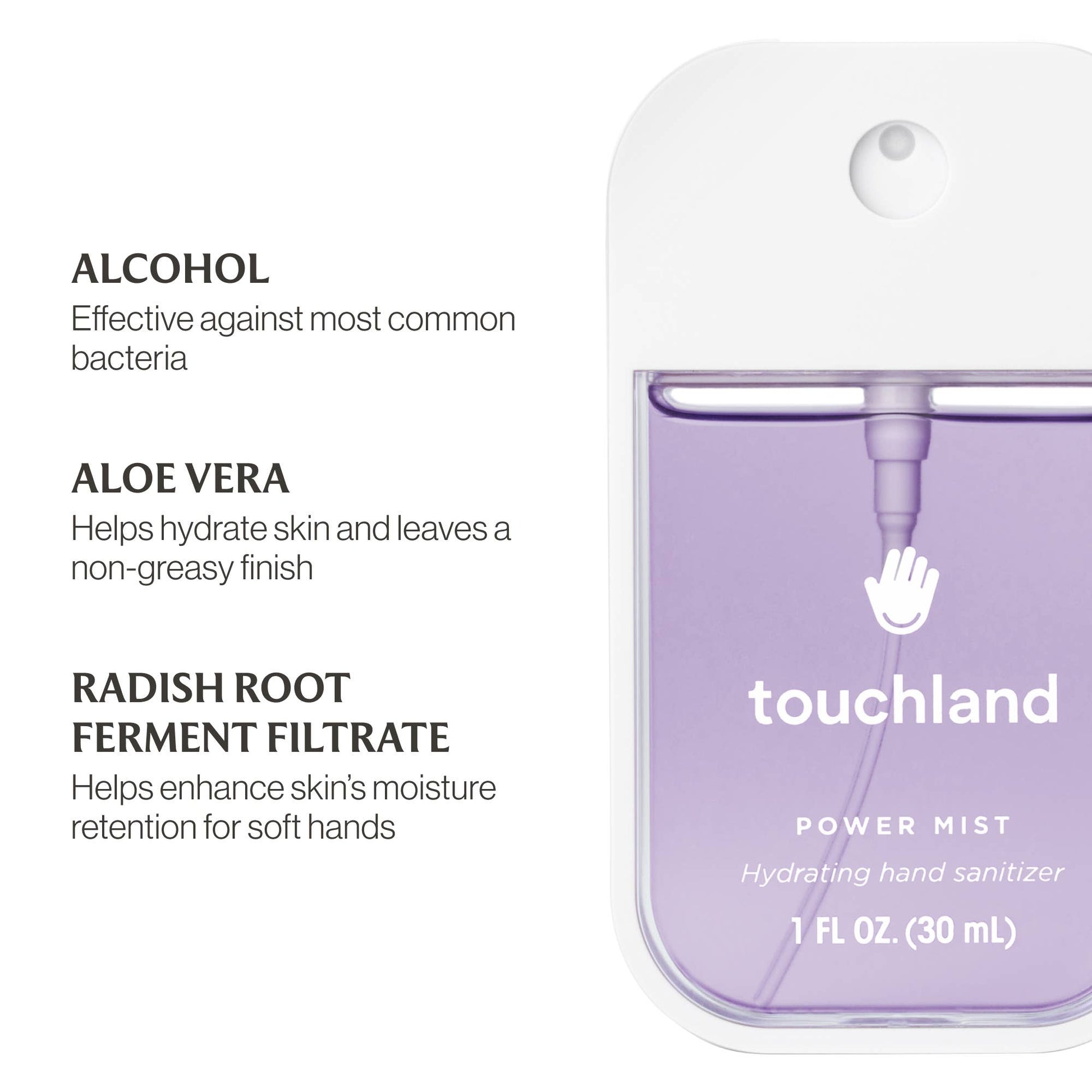 Touchland - Pure Lavender Power Mist Hydrating Hand Sanitizer Touchland