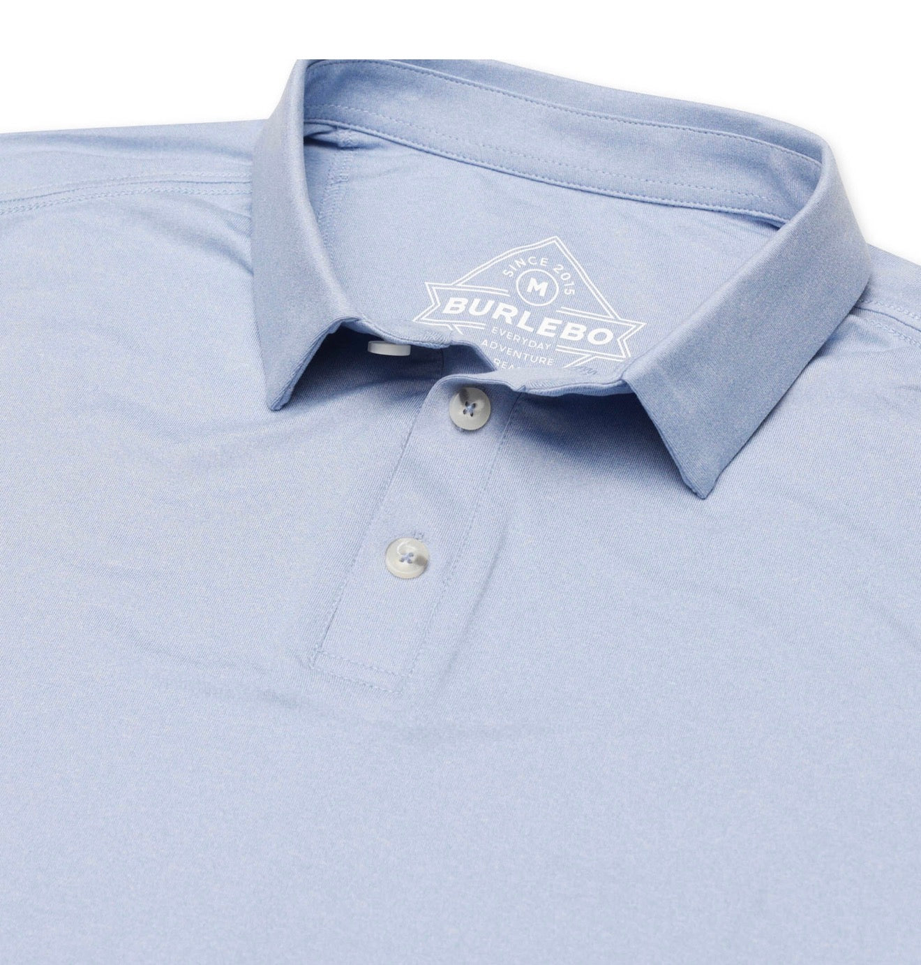 Burlebo Performance Polo - Heather Sky Blue BURLEBO